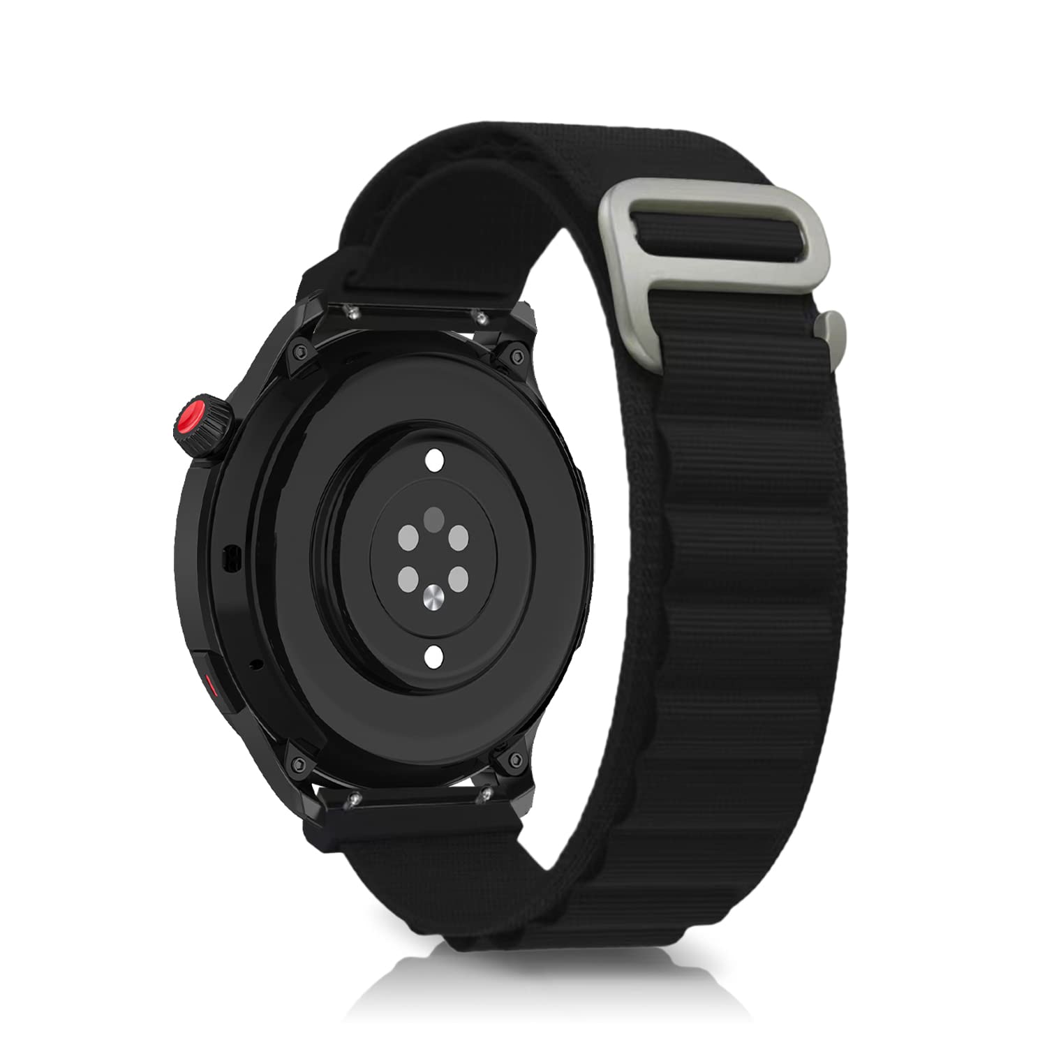 Cinturino Metallo Per Amazfit GTR 4/3/2 - Maglia Intrecciata Acciaio Inox - Regolabile (Nero) - Foto 9