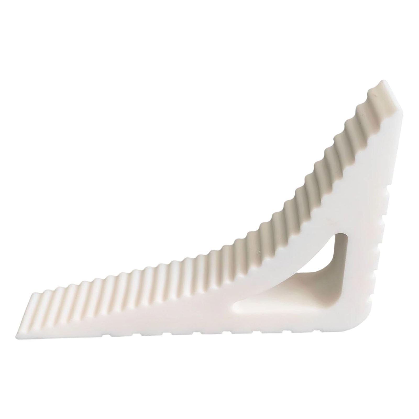 Tertioi White Creative Triangle Door Stopper Shock Absorbing Block Wedge Door Stopper Soft Bumper Guard Creative Shape Door Stop