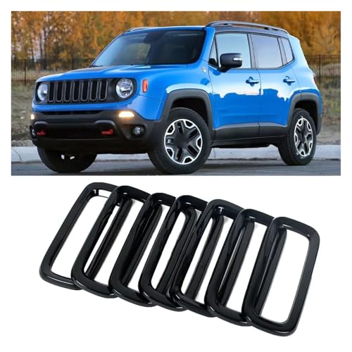 Insertos de rejilla delantera de alta resistencia para Jeep Renegade 2