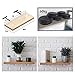 Floating Shelf Bracket Black Heavy Duty 6 Inch 4 Pack - Invisible Blind Hidden Steel Supports For Wood - Screws Wall Plugs Included - Best Space-Saving Design Ideas For Small Homes By FOREM