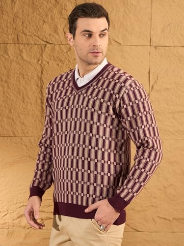 Image of Pivl Men's Winter Checkered and Trendy Sweater