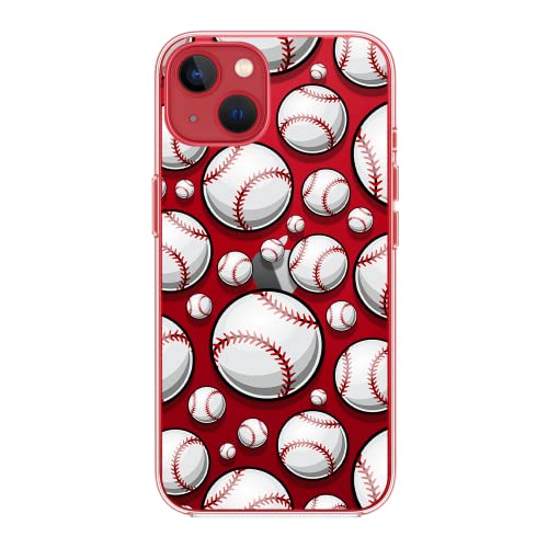 Blingy's for iPhone 14 Case, Fun Baseball Pattern Cool Sport Design Transparent Soft TPU Protective Clear Case 6.1 inch (Baseball Style) by Blingy's - Image 3