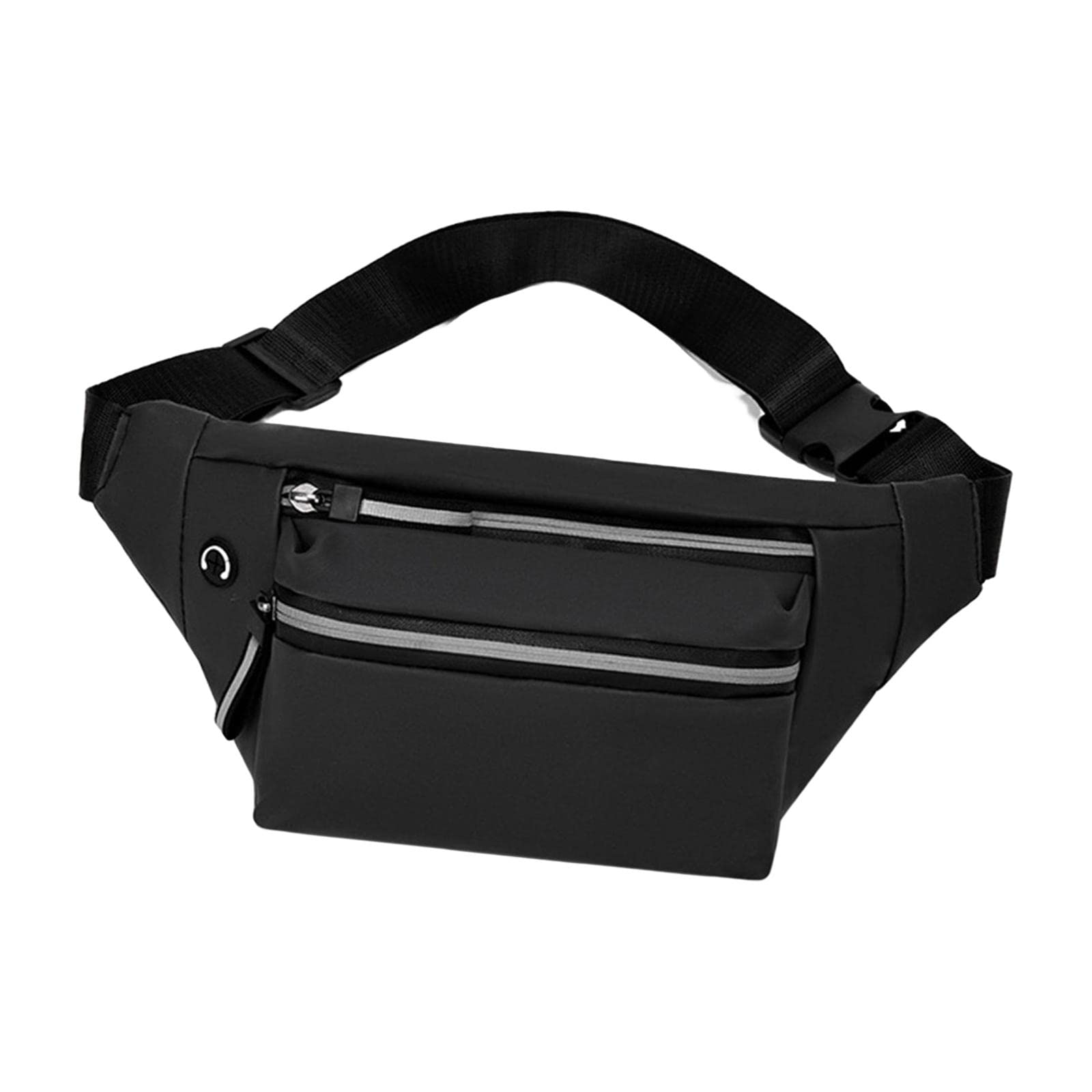 Waist Bag Fanny Pack Fashion Purse Hands Free for Riding Shopping Climbing Black-image-31