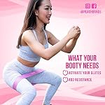 Peach Bands Hip Band Set - Fabric Booty Resistance Bands for Leg and Butt Workouts