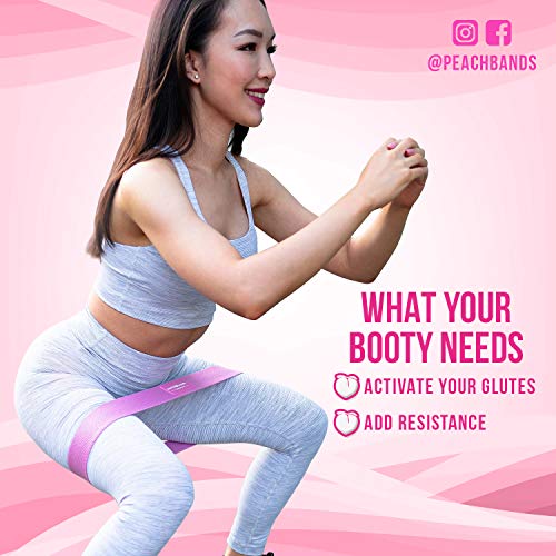 Peach Bands Hip Band Set - Fabric Resistance Bands - Exercise Bands For Leg And Butt Workouts #TOP3