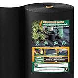 Geotextile Fabric - 13x25FT, Non Woven Fabric 6OZ, Premium Landscape Fabric, Weed Barrier Fabric Heavy-Duty for Landscaping, French Drains, Underlayment, Erosion Control, Construction Projects