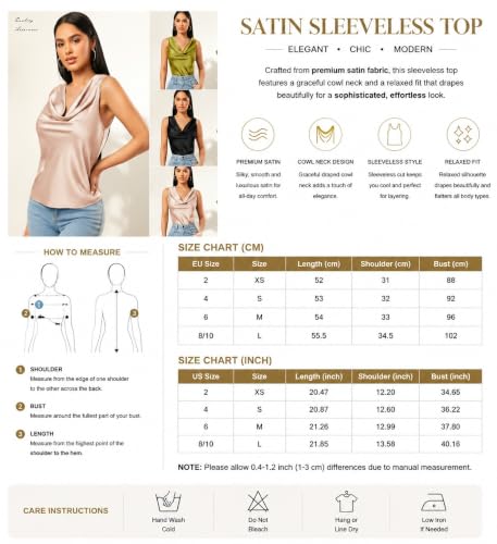 Débardeur en satin de soie col bénitier chic pour femme