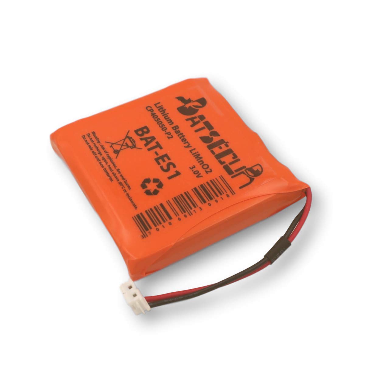 BATSÉCUR - alarm battery - BAT-ES1 - compatible BATT-ES1, CP405050-P2, BATT- RKP1, Pyronix, 3V 4Ah