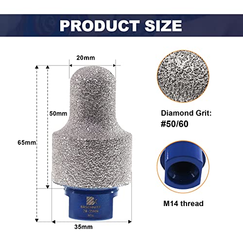 Fresa diamantata, taglio da 20 - 35 mm, punta