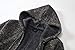 Gioberti Boy's Full Zip Knitted Cardigan Sweater with Hoody and Sherpa Lining, Melange Charcoal, Size 12