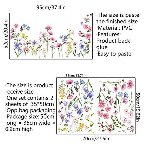 Vinilos Decorativos Flores Grandes Blancas para Pared miniatura 7