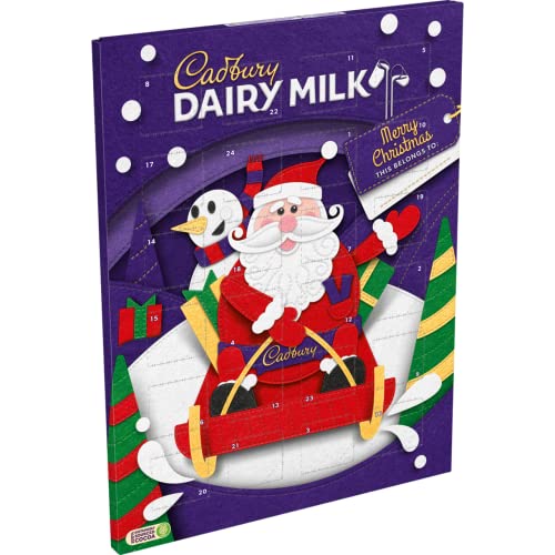 Cadbury Dairy Milk Advent Calendar Christmas 90g (Pack of 1)