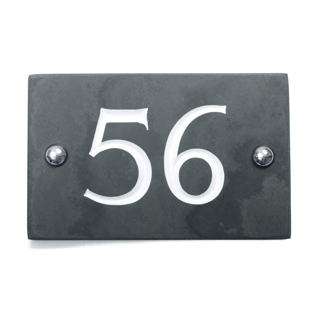 Slate Engraved House Number 56