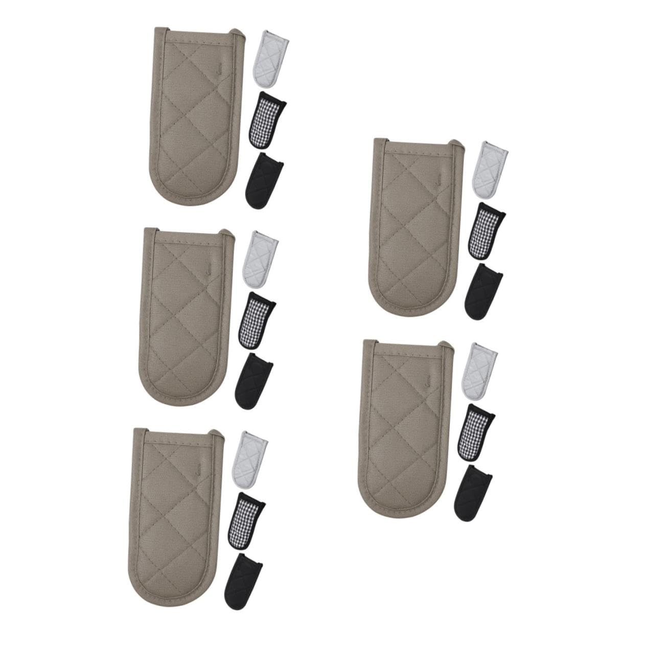 ABOOFAN 20 Piezas Fundas para Mangos de Sartén Resistentes al Calor Protectores Aislantes para Mangos de Fundido y Wok Soportes Antideslizantes para Cocina