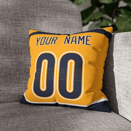 Image of ANTKING Nashville Throw Pillow Personalized Custom Any Name and Number for Men Women Boy Gifts