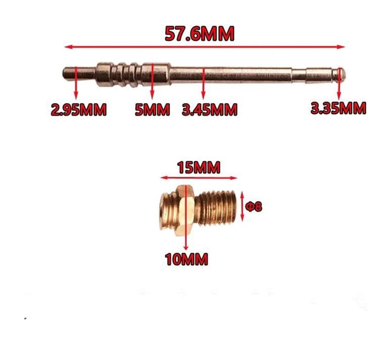 Carburador de Repuest Para Piaggio 125 BYQ125T Diafragma Corredera Membrana Piezas Carburador Reconstrucción Motocicleta Reparación Kit(Set 1)