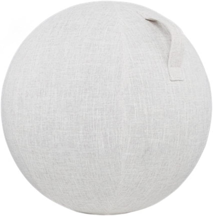 Yoga Ball Cover with Handle, Protective Ball Cover for Home-Use Yoga/Exercise/Balance Ball, Foldable Stability Ball Cover 65cm Beige
