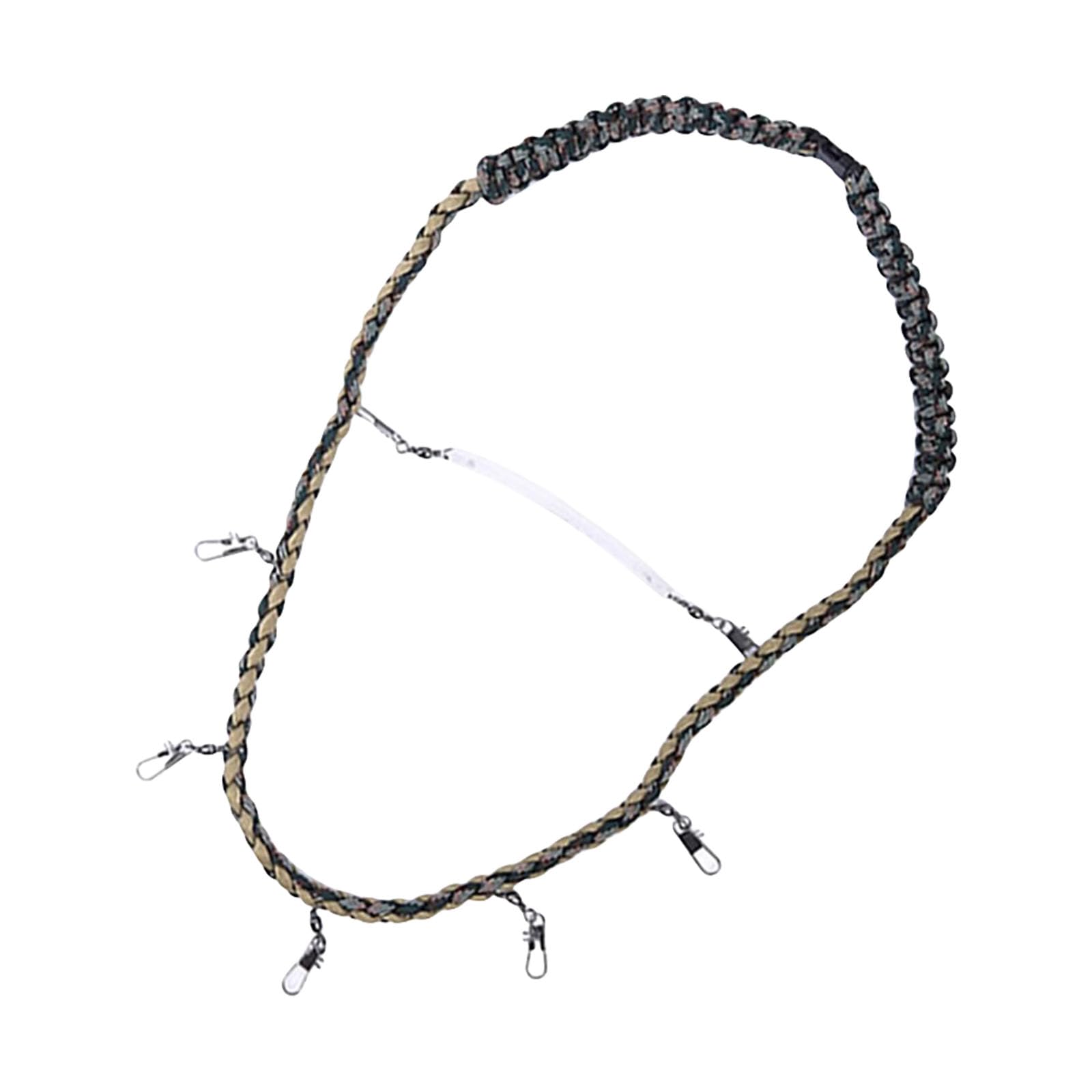 Kalttoy Nylon Braided Fishing Tool Holder Lanyard Multifunctional Fly Fishing Lanyard Necklace Gear Equipment Accessory Fly Necklace