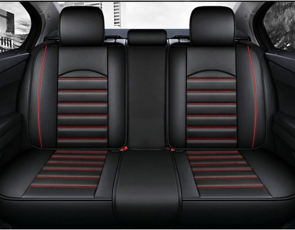 Volledige set autostoelhoezen, voor Jeep Renegade 2014-2024 5 zitplaatsen waterdicht ademend pu-leer autostoelhoezen voor achter,A