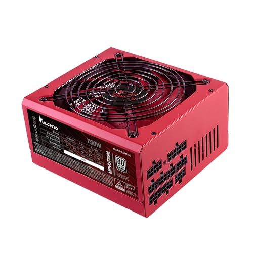 MARS GAMING MPVU750M, Fuente Alimentación Full Modular 750W ATX, 10 Años Garantía, 80Plus Silver +87% Eficiencia, Ventilador 140mm FDB con Tecnología