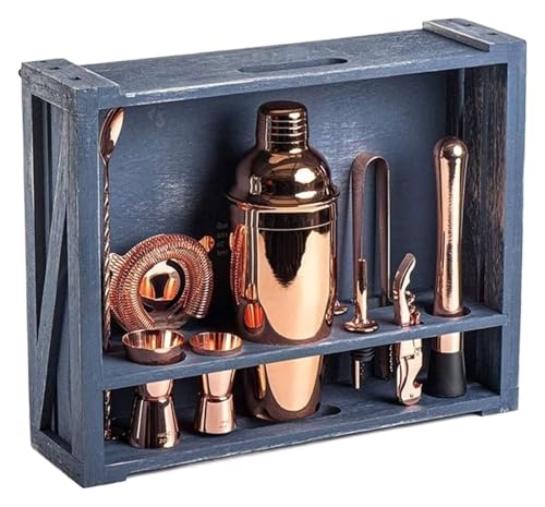 Set coctelera de acero inoxidable 11 piezas