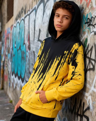 Image of Lovekider Boys Hoodie Kids 3D Print Graphic Pullover Sweatshirt 6-16 Years