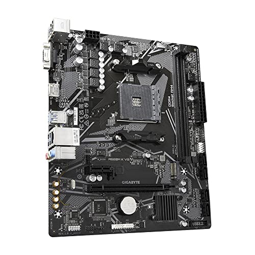 GIGABYTE ATX A520M K V2 Motherboard with GBe LAN with Bandwidth Management, DDR4, Pcie 3.0 X4 M.2, Smart Fan 5, Anti-Sulfur Resistors Design - Image 3