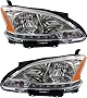 Evan-Fischer Headlight Set Compatible with 2013-2015 Nissan Sentra Left Driver and Right Passenger Side Halogen With bulb(s)
