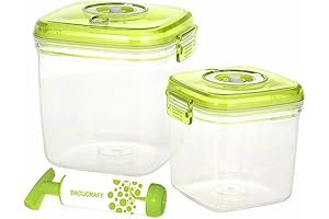 Vacucraft 3-Piece Cube Vaccum Food Container Set