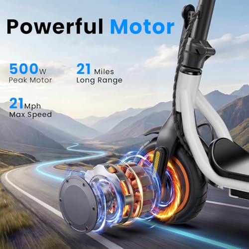 Image of Electric Scooters - Electric Scooter Adults, 1200W /1000W /500W Motor, 28 /25 /21 /18 MPH Top Speed, 10'' /8.5'' Tires, 28 /25 /23 /21Miles, APP Control E Scooter for Teens