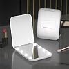 Valkyrie 8 LED Light Pocket Bag Wallet Makeup Mirror - 1X 3X Zoom - Elegant and Lightweight Design - Foldable Mirror White