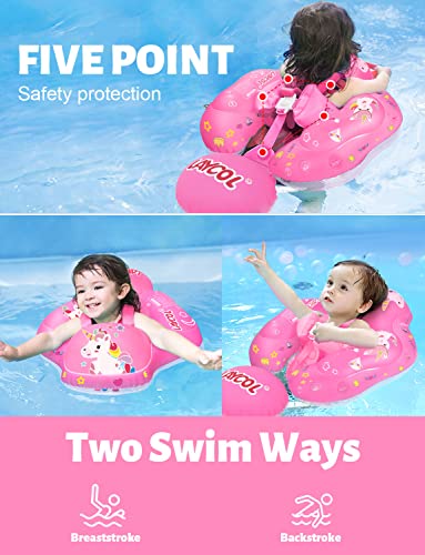 Laycol Baby Swimming Float Inflatable Baby Pool Float Ring Newest With Sun Protection Canopy,Add Tail No Flip Over For Age Of 3-36 Months #TOP3