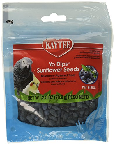 (3 Pack) Kaytee Fiesta Blueberry Flavored Yogurt Dipped Sunflower Seeds Bird Treat, 2.5 Ounce Each - image 1