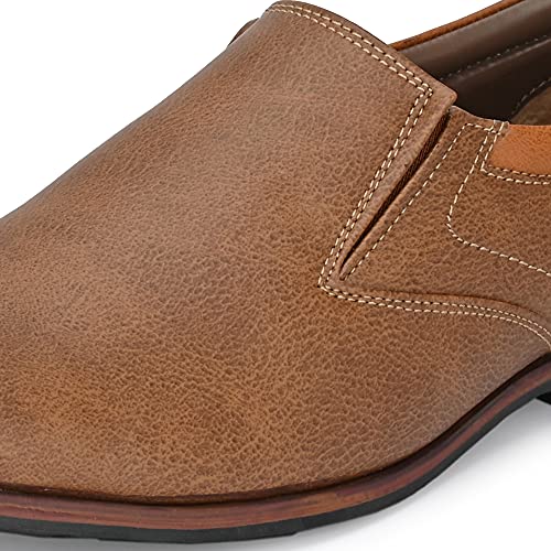 Image of Centrino Men's Classic Moccasins Non-Lace Up Formal Shoes for Office, Party,Wedding | Dress Shoes | Extra Cushioning Insole | Lightweight & Comfortable (7957)