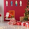 36 PCS Unfinished Wooden Fish Cutouts DIY Craft Blanks Wood Ornament Fish to Paint with Hemp Rope to Hanging Ornaments Crafting Supplies Decoration #3