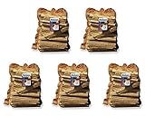 Holzfeuchtigkeit: max. 12 % Anfeuerholz im 5,0 dm³ Netz 5 Stk. - eignet sich ideal zum Anfeuern von Holzbriketts oder Brennholz in Ihrem Kamin oder Ofen.