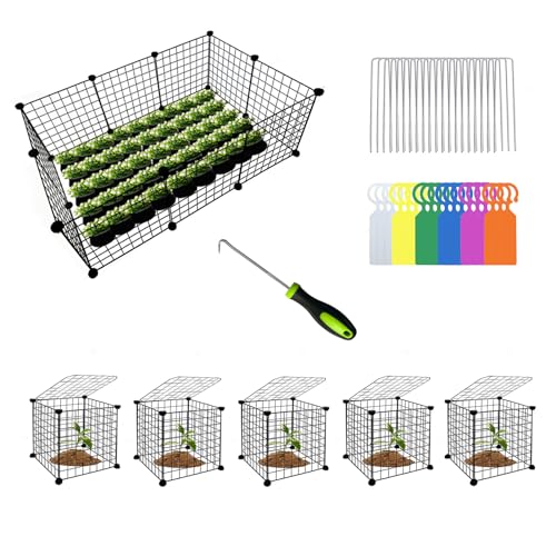 DWHRNY 5 Packs Plant Protectors from Animals, 25Pcs 13.8