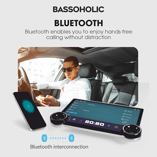Image of BASSOHOLIC 10.36 inch Diamond 2K Android 13 Car Stereo | TS18 Octa-Core | 4+64GB | 2K Touch | WiFi | GPS | Android Auto | DSP | 360 Ready | Dual Rotary Knob | Bluetooth | Google Maps | 1-Year Warranty