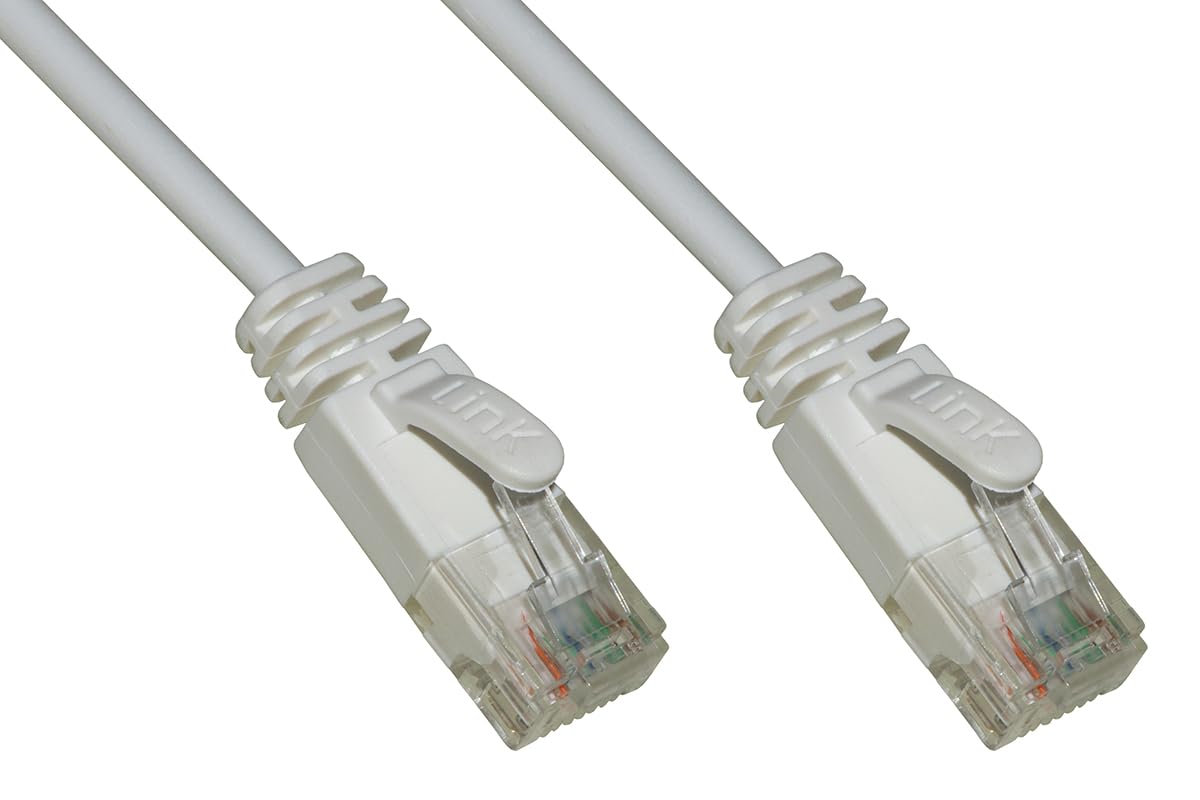 LINK LK6U050S10 - cavo rete categoria 6 non schermato utp colore grigio halogenfree mt 5 slim confezione da 10 pezzi