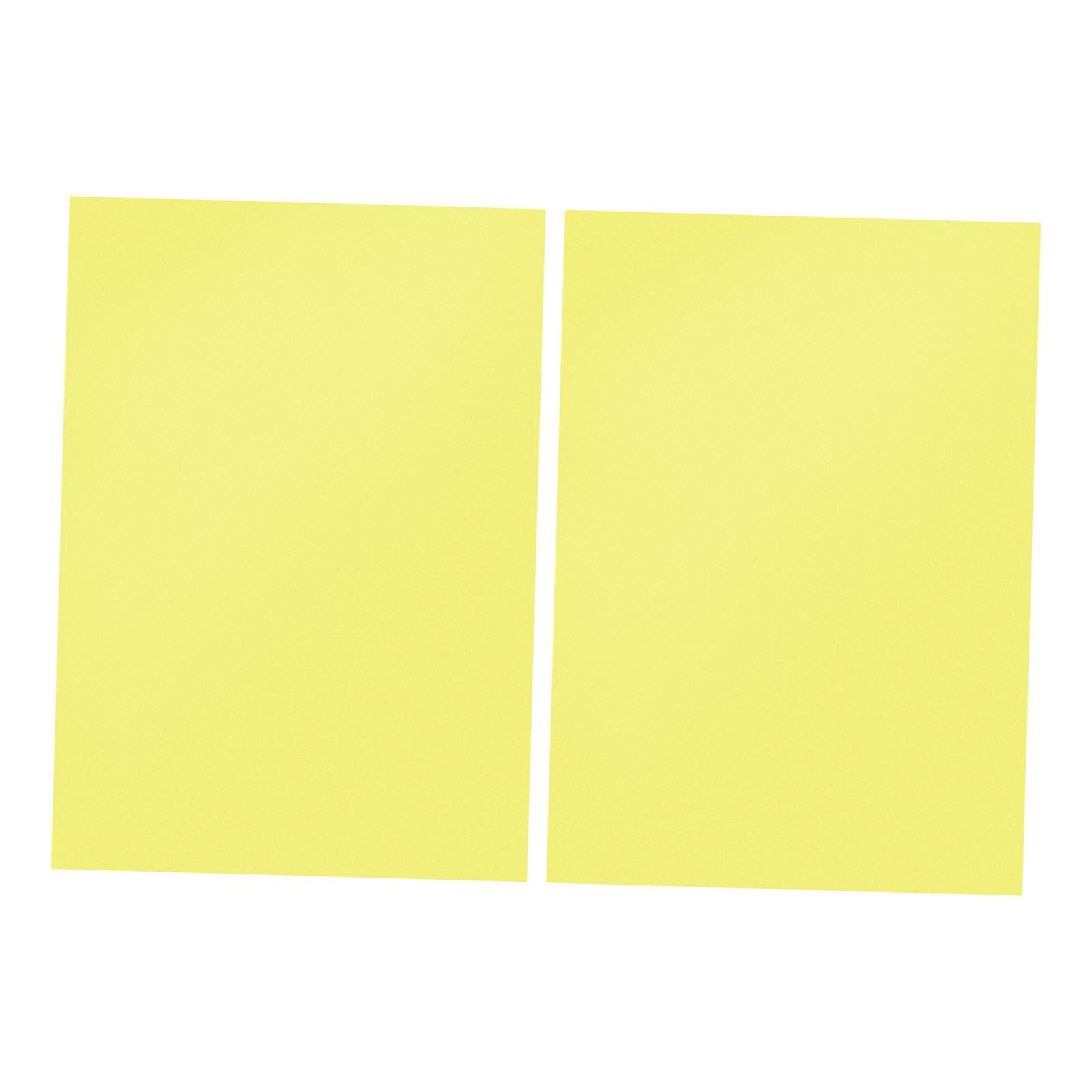 Lámina coloreada amarilla A4 de PVC transparente, pack de 2 filtros de luz flexibles