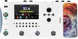 MOOER GE1000 Li White Guitar Multieffects Pedal Dual Effects Chains Processor with AI Equalization, 5" Touch Screen, 300+ Effects, Third-brand IRs, Stereo Sound Out Put, XLR, MIDI Port, Guitar/Bass