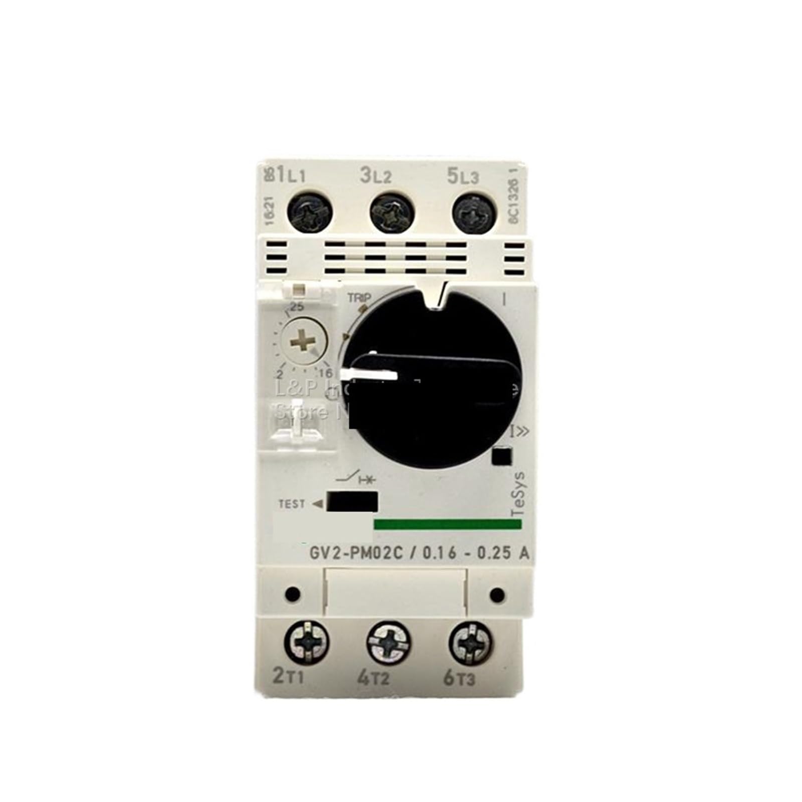 LHNBGTUIW Electrical GV2-PM02C GV2 Magneto Circuit Breaker Protection GV2PM02C 0.16-0.25A 3P knob Type