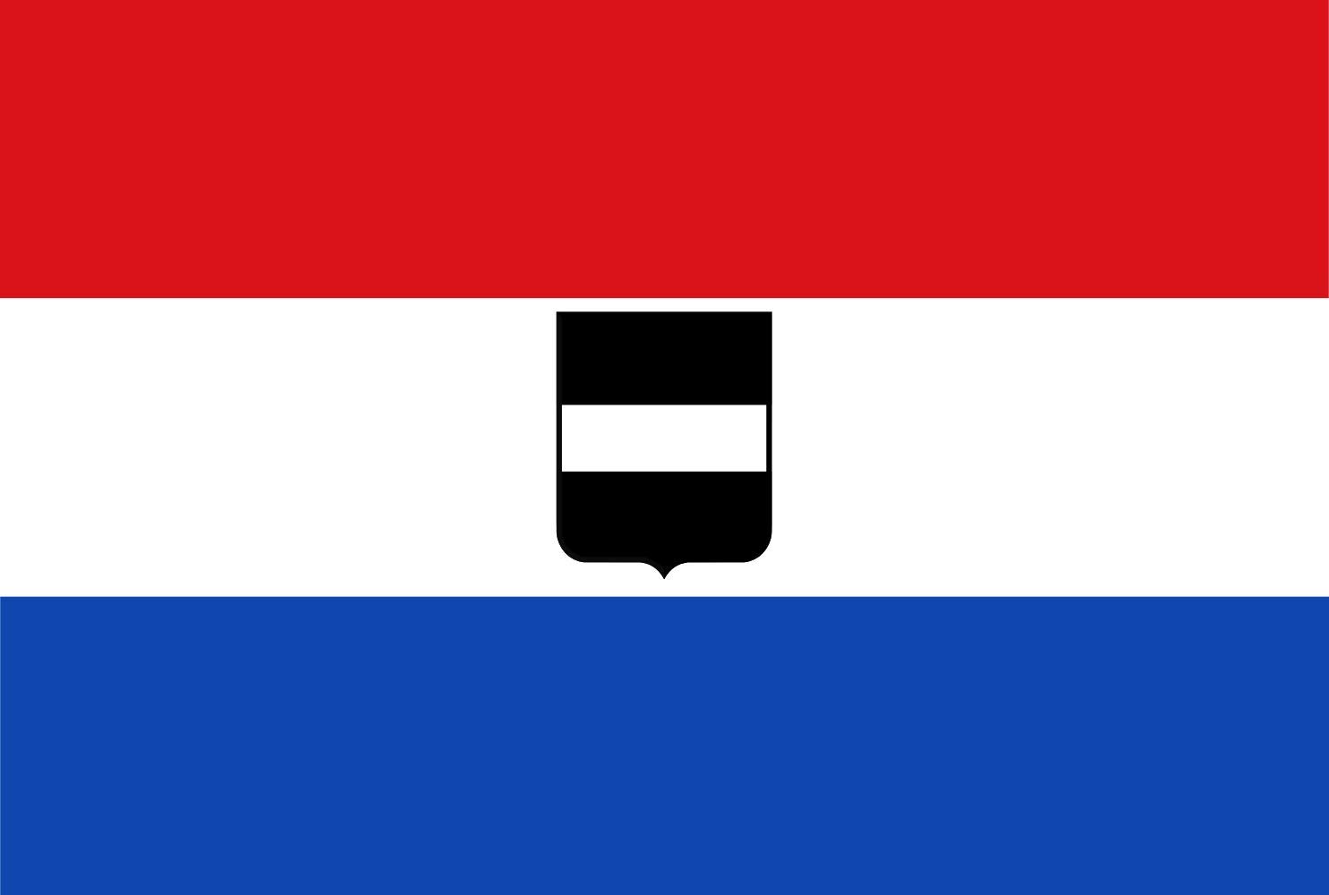 Drapeau Veere 1800 de grande taille pavillon de la ville de Zeeland pour mât