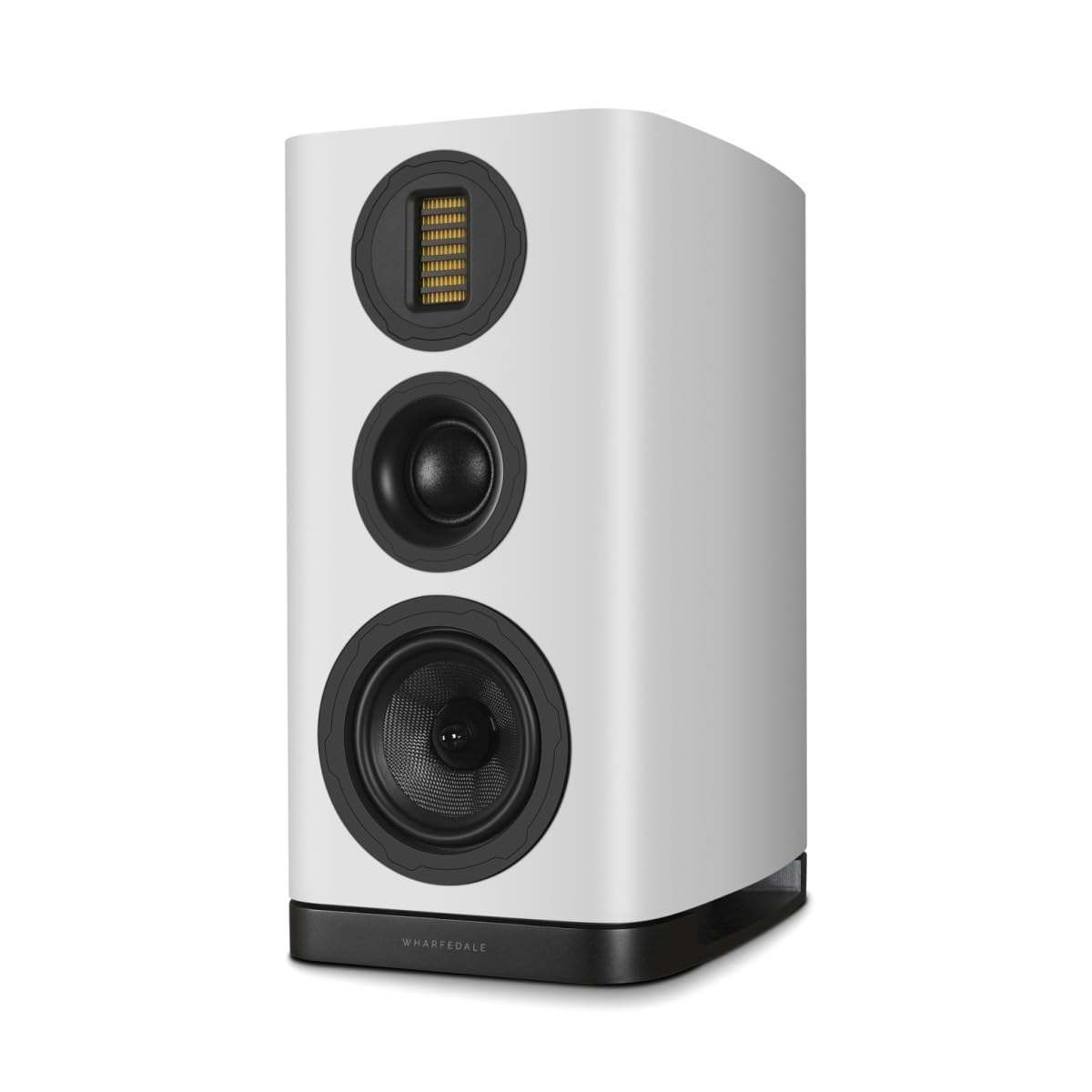 Wharfedale EVO 5.2 Altoparlanti Standmount (Coppia) - Woofer Kevlar da 6,5″, Soft Dome Midrange, Tweeter AMT, Bass Reflex a 3 vie (Bianco)