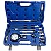 ZKTOOL 11PC Moteur Testeur de Compression, Coffret de Compressiomètre, 0-300 PSI / 0-20 Bar, Compatible avec toutes les voitures et motos, Cylindre Fuite Testeur, Compression Fuite Détecteur Kit