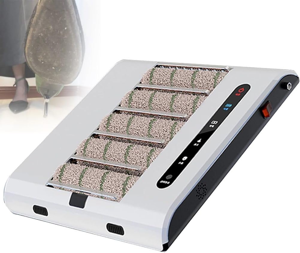 Máquina eléctrica limpiadora de suela de zapatos, limpiador de cepillo inalámbrico para eliminar polvo y barro en la entrada de la casa, oficina, gimnasio