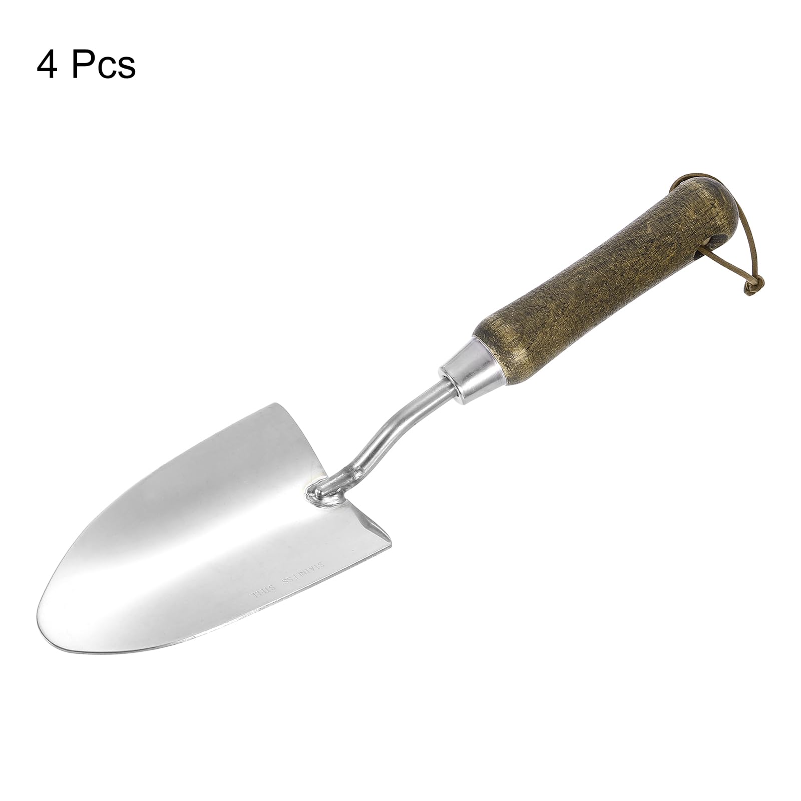 QUARKZMAN Pezzi Pala Da Giardino X Trapianto In Acciaio Inossidabile Con Manico In Legno Attrezzi Da Giardino Per Giardinaggio Diserbo Piantagione.