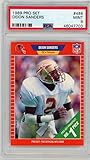 Deion Sanders 1989 Pro Set Rookie Card #486 Graded PSA 9 (Cert #46047703)