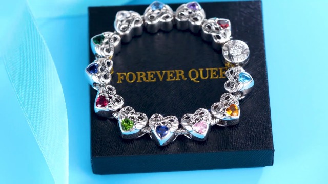 Ciondolo a forma di cuore in argento Sterling: pietra