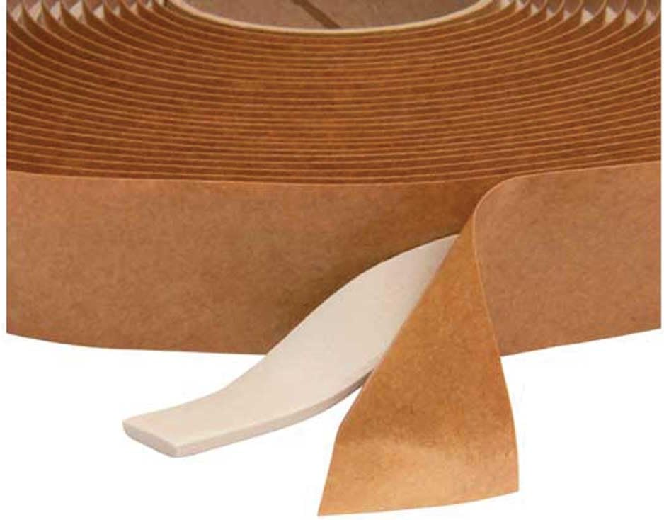 Alpha Systems Q130 1/8" x 1/2" x 30' Butyl Tape, White (24/Case)